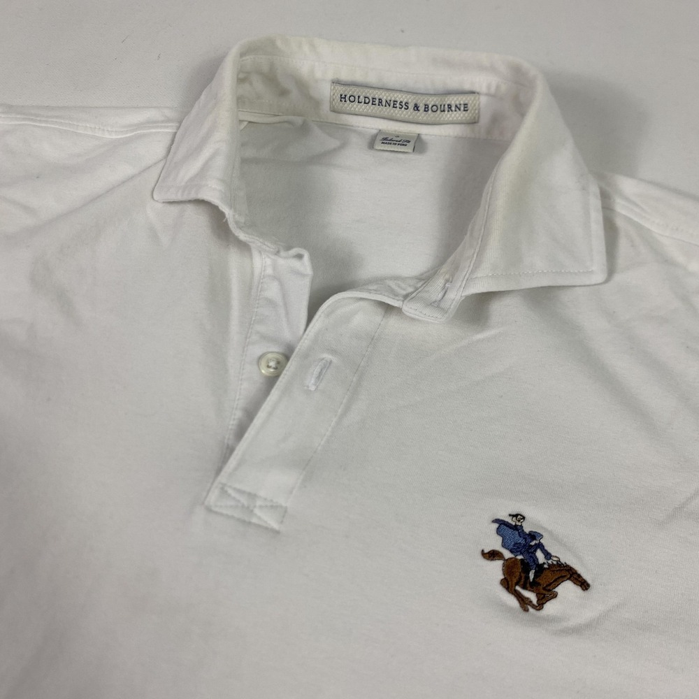 Holderness & Bourne White Polo Shirt
